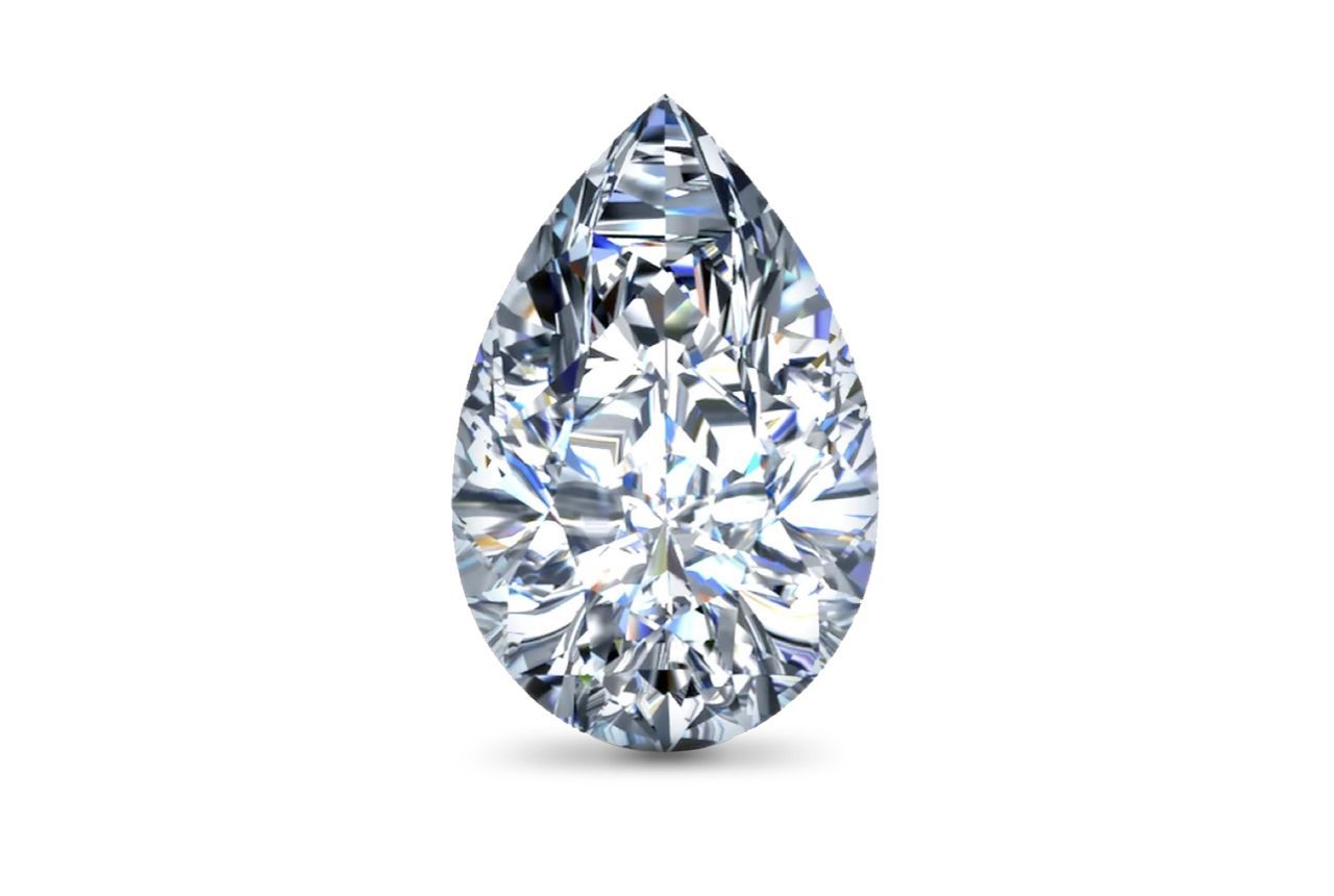 0.32 Carat Pear Lab Diamond