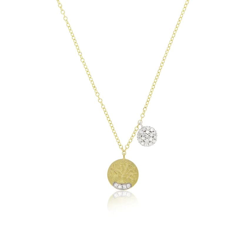Meira T 14kt Gold 0.30 CTW Tree of Life Necklace