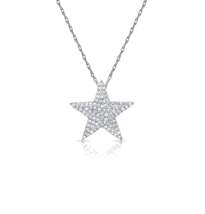 14kt Gold 0.31 CTW Diamond Star Necklace