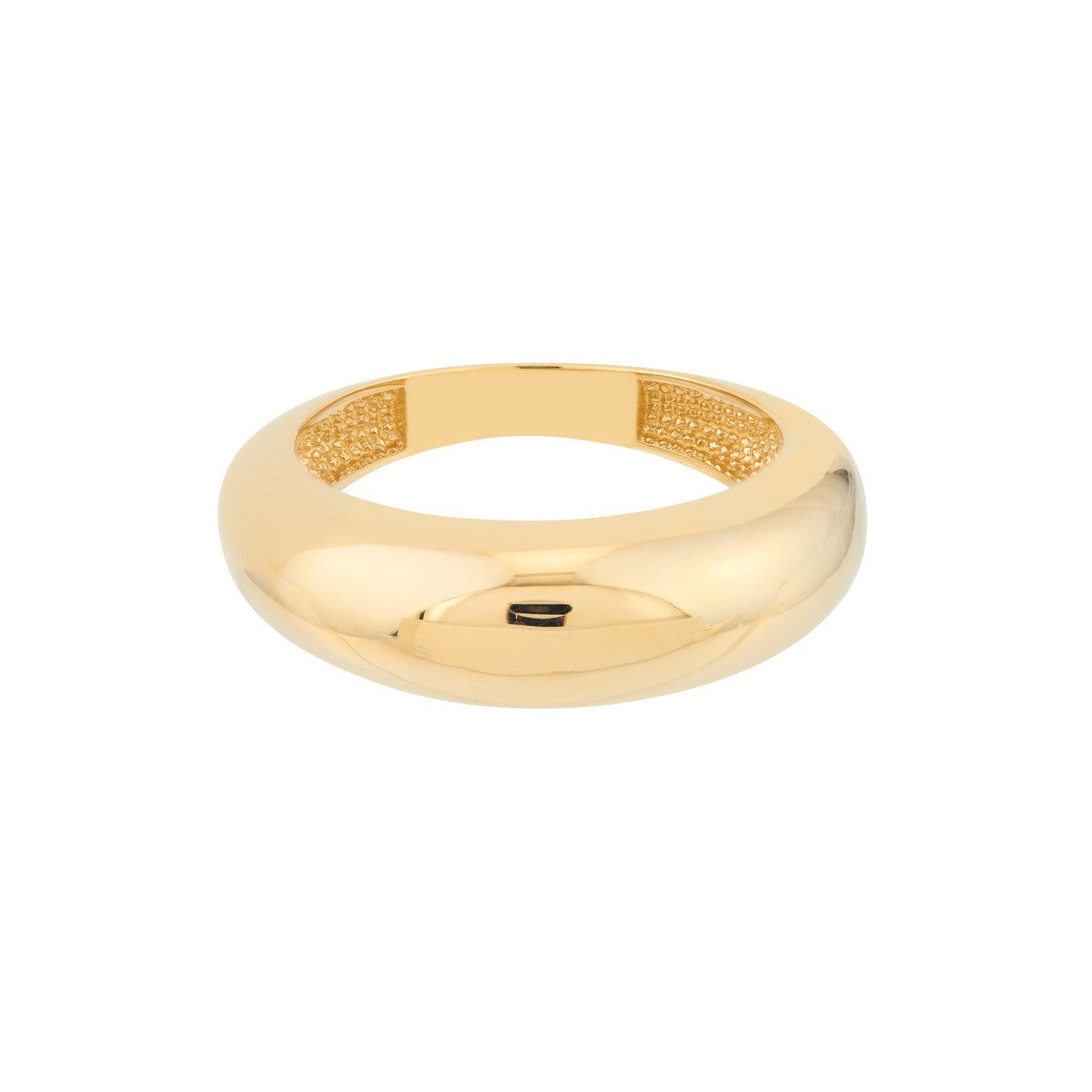 14kt Gold Domed Puff Ring
