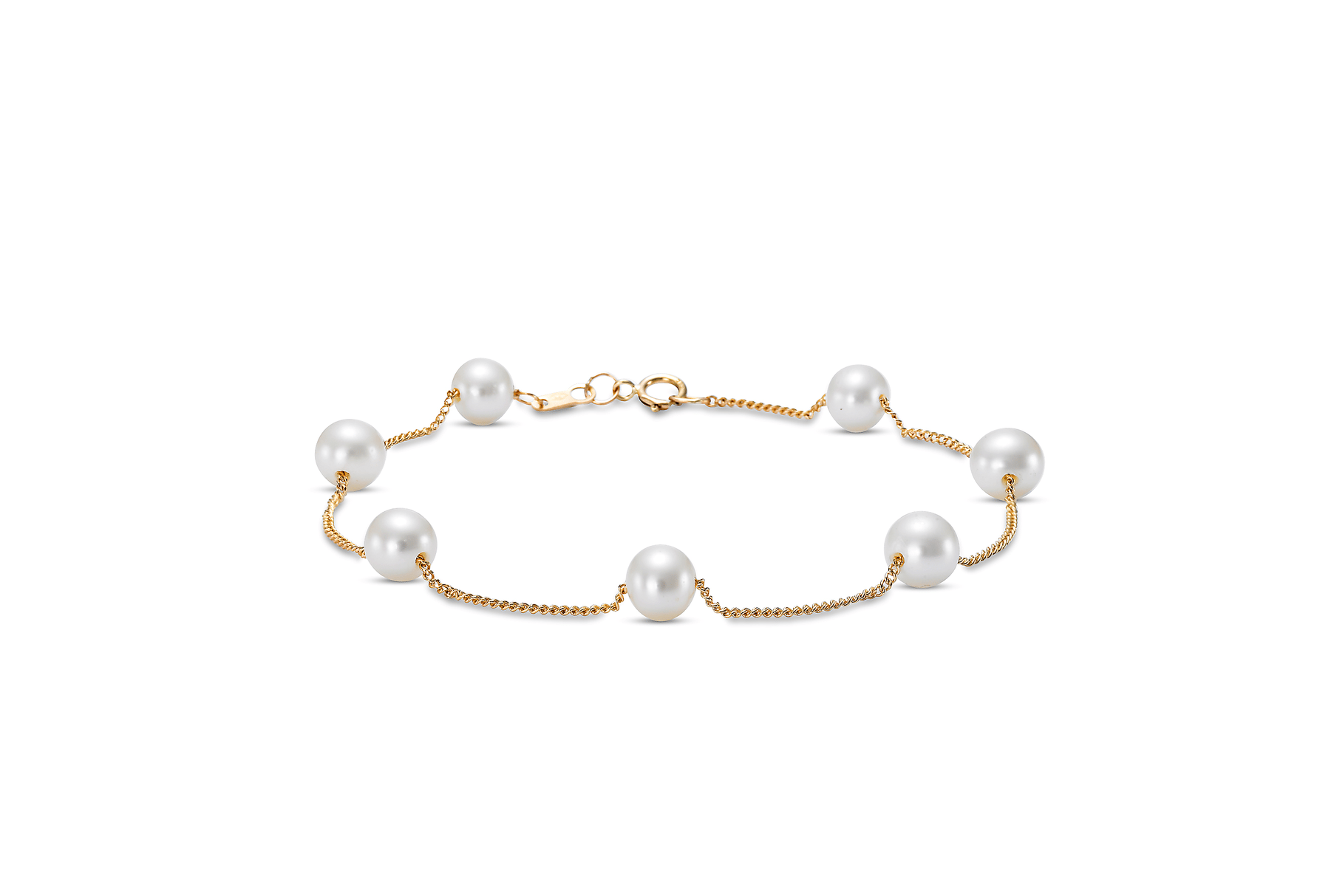 Freshwater Cultured Pearl Chain Bracelet (5mm)