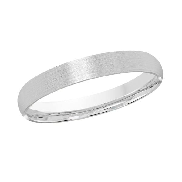 Men's 2-8mm Domed Comfort-fit Satin Finish Wedding Ring