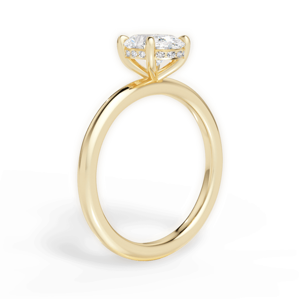 Stella Solitaire 18kt Yellow Gold Oval Cut Engagement Ring 