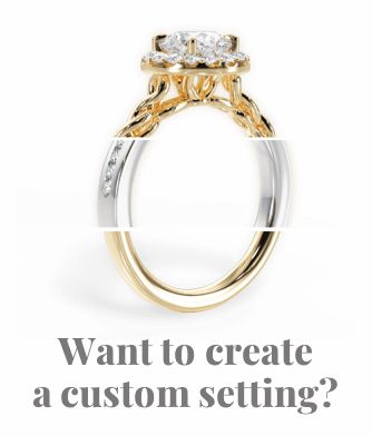 Two Stone Cushion Lab Diamond Engagement Ring / 0.18 Carat Emerald ...