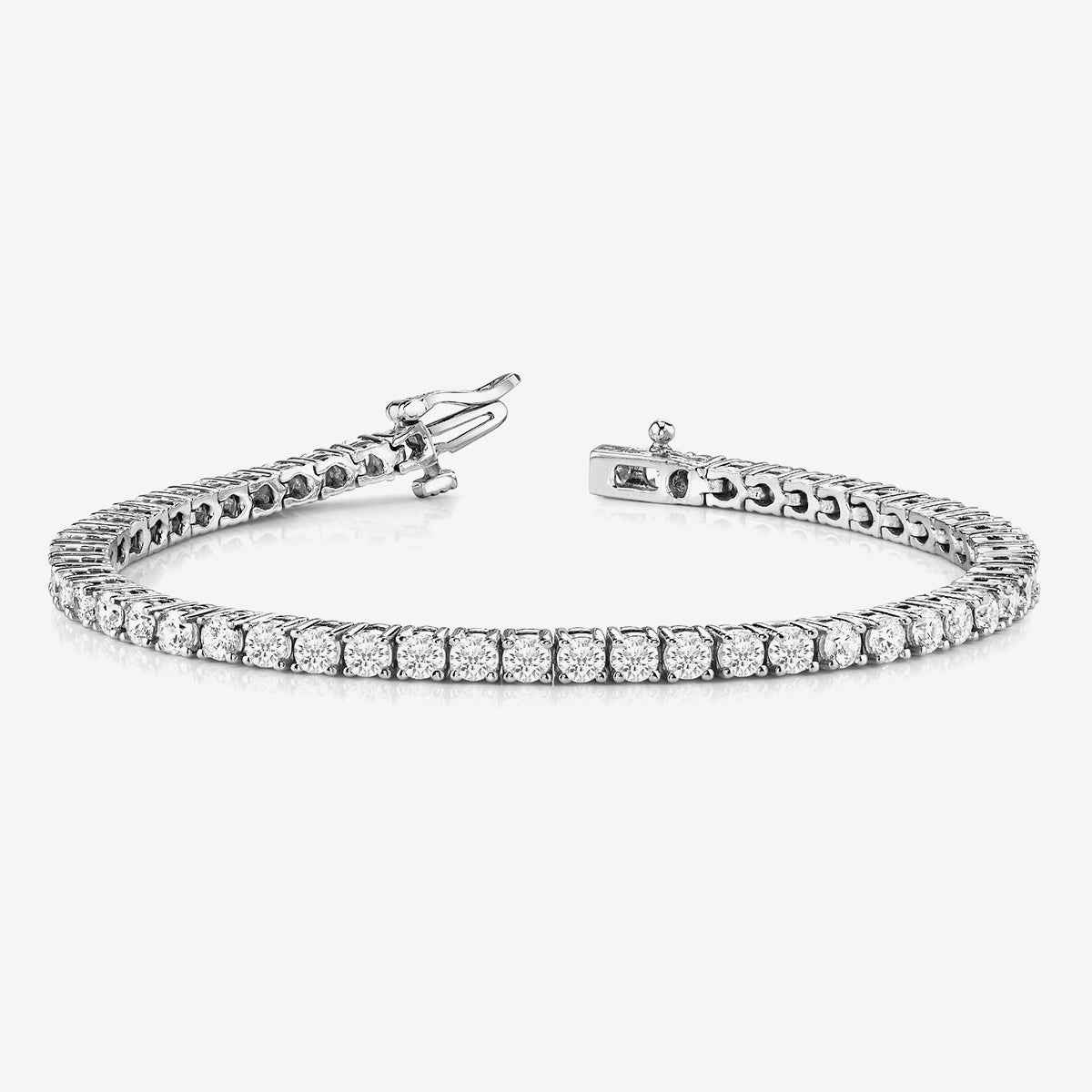 Four-Prong Diamond Tennis Bracelet