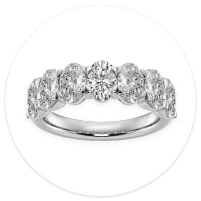 Seven Stone Wedding Rings