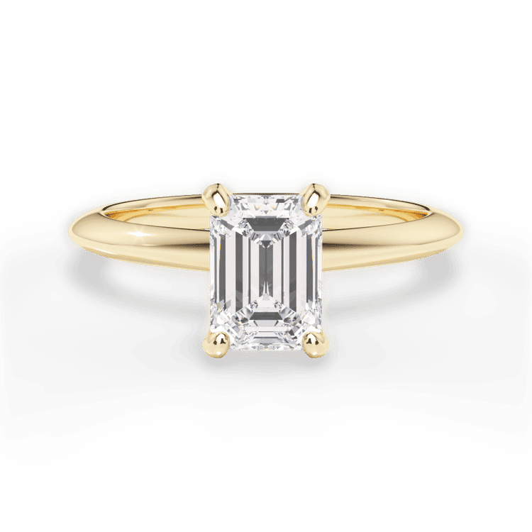 Ritani emerald sale cut engagement ring