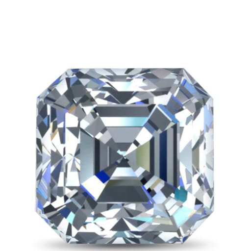 0.54 Carat Asscher Diamond