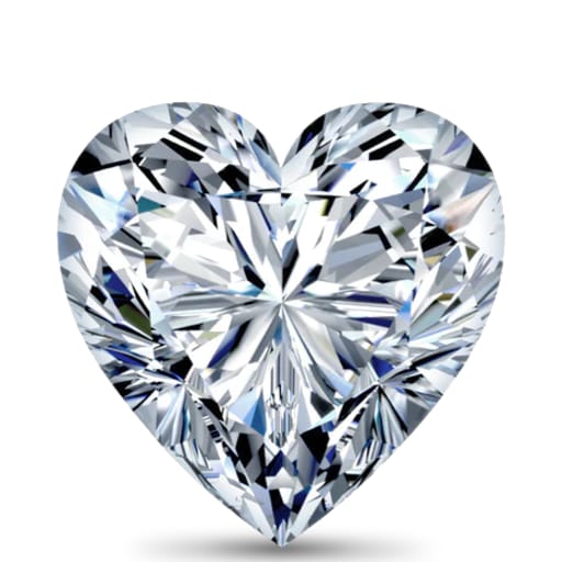 0.35 Carat Very Good Cut Heart Natural Diamond - L Color, VVS2 Clarity - GIA Certified