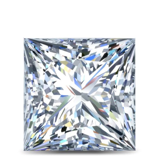 1.51 Carat Good Cut Princess Lab-Grown Diamond - E Color, SI1 Clarity - IGI Certified