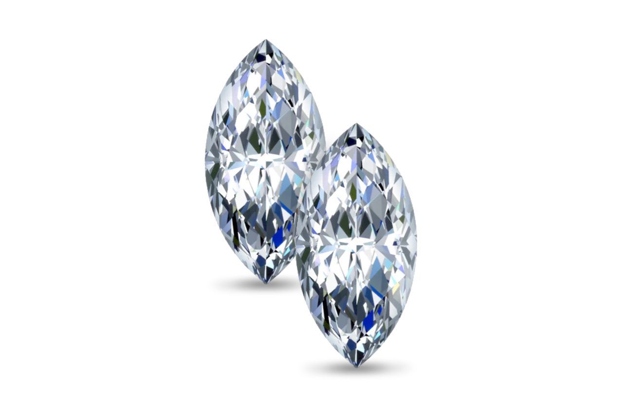 3.96 CTW Marquise Lab Diamonds