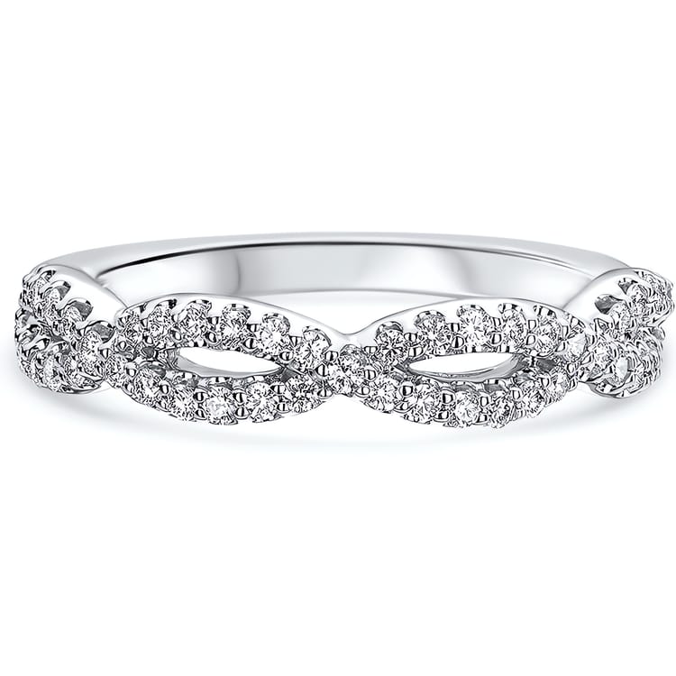 Masterwork Diamond Twist Wedding Ring