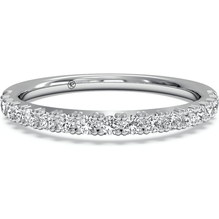 Women's French-set Diamond Wedding Ring