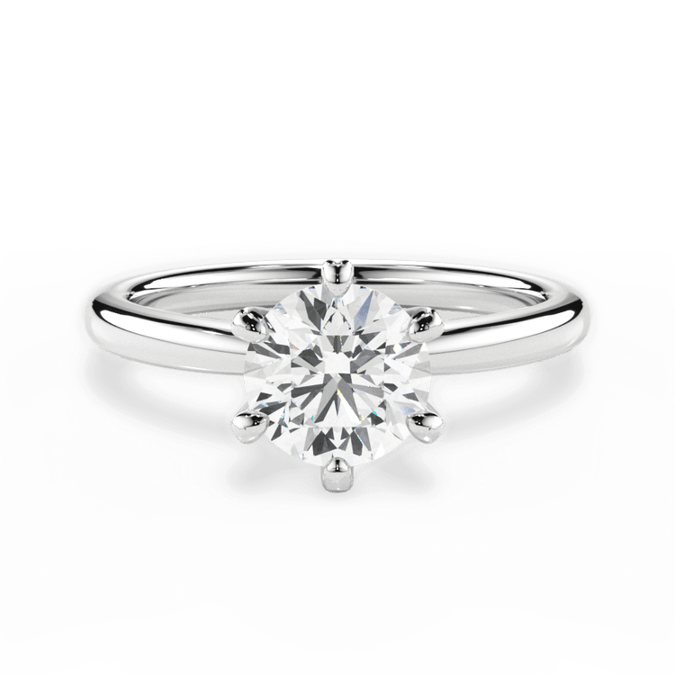 The Quinn Solitaire / 3.02 Carat Round Lab Diamond