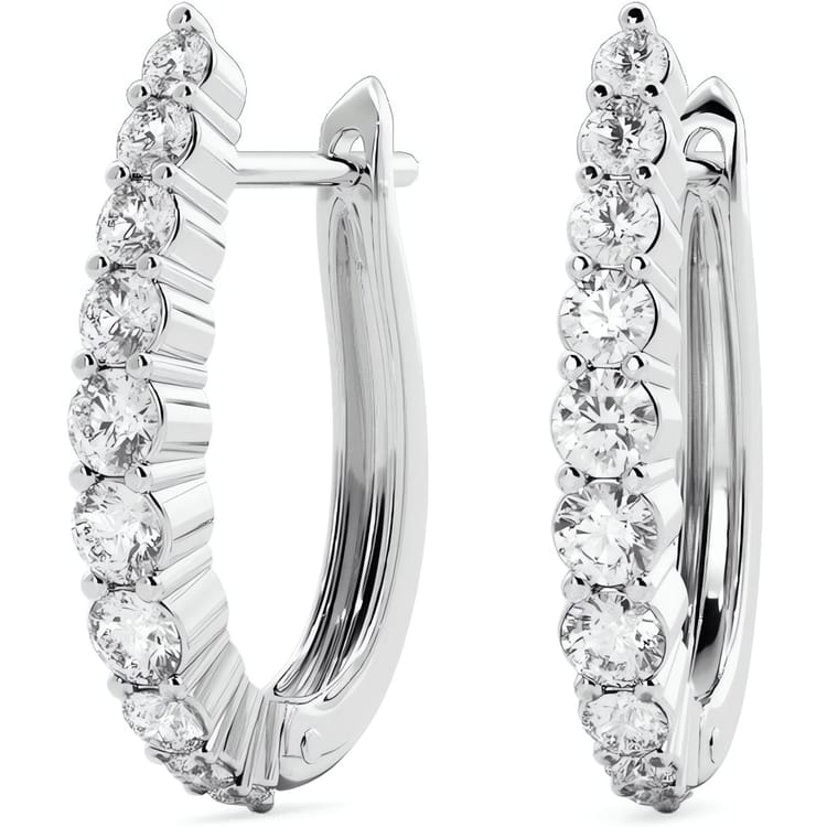 0.50 CTW Diamond Huggie Earrings
