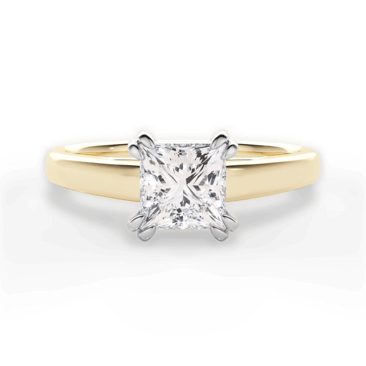 The Kendra Solitaire / 0.23 Carat Princess Lab Diamond