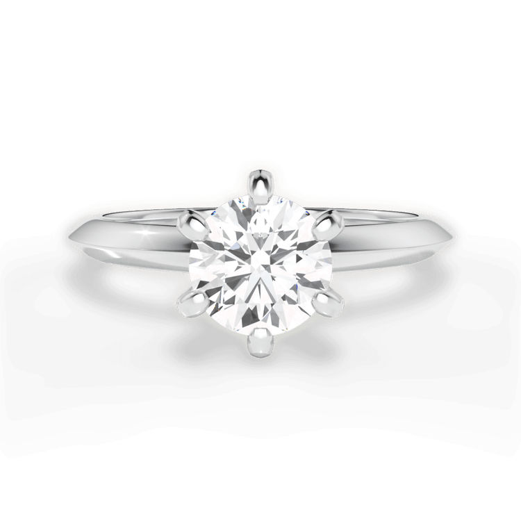 The Agnes Solitaire / 3.02 Carat Round Lab Diamond
