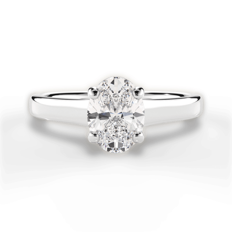 The Lily Solitaire / 3.01 Carat Oval Diamond