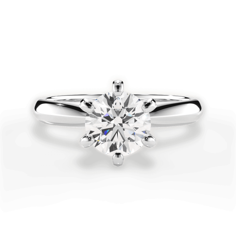 The Juno Solitaire / 3.02 Carat Round Lab Diamond