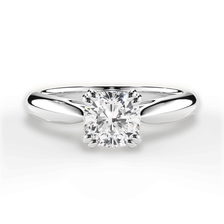 The Cordelia Solitaire / 3.04 Carat Cushion Lab Diamond