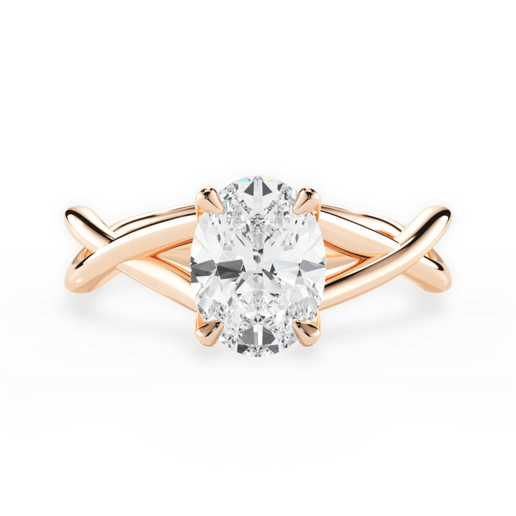 The Carmella Solitaire / 5.01 Carat Oval Diamond