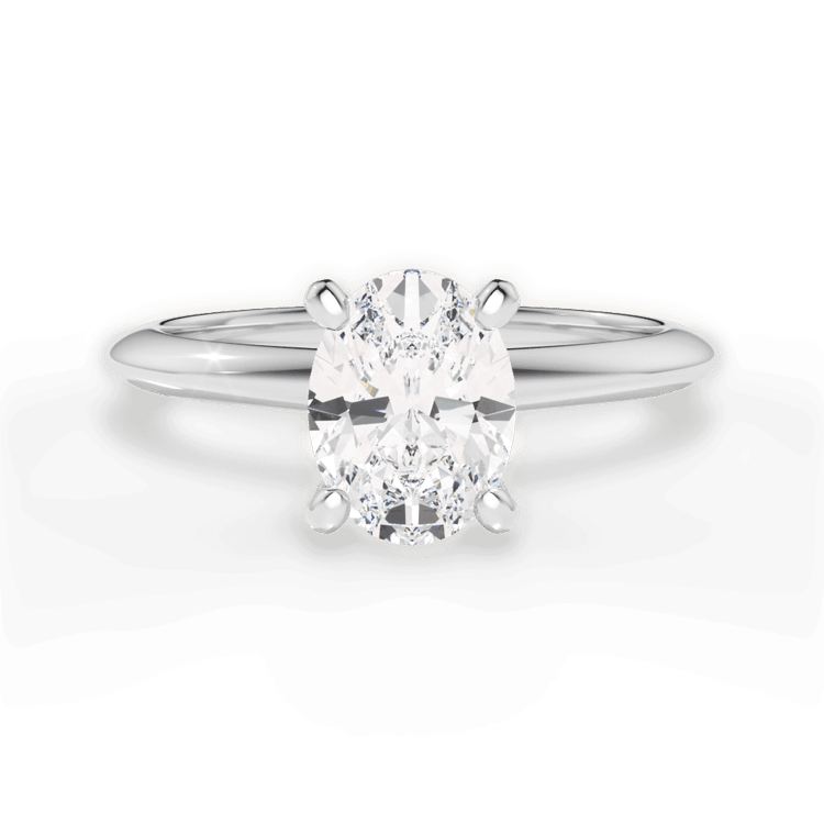 The Milena Solitaire / 0.32 Carat Oval Lab Diamond