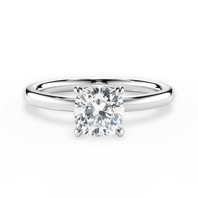 The Elodie Solitaire / 3.04 Carat Cushion Lab Diamond