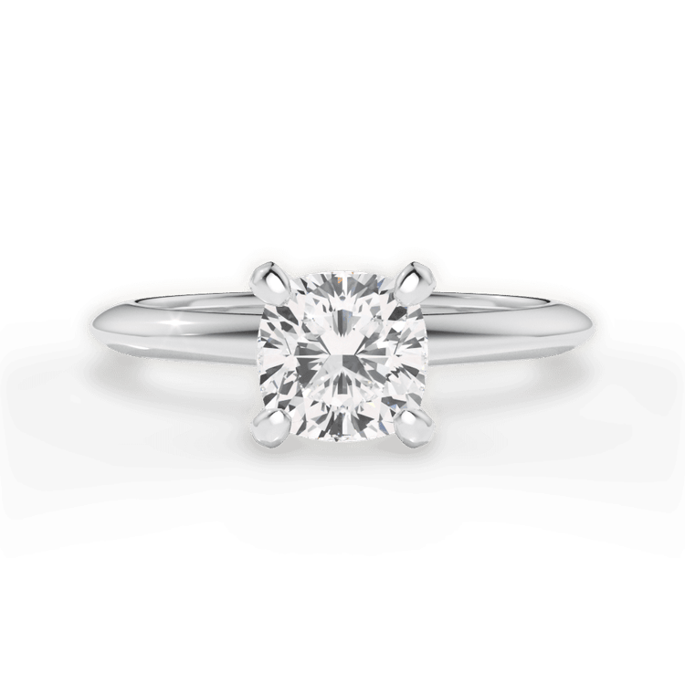 The Milena Solitaire / 2.01 Carat Cushion Lab Diamond