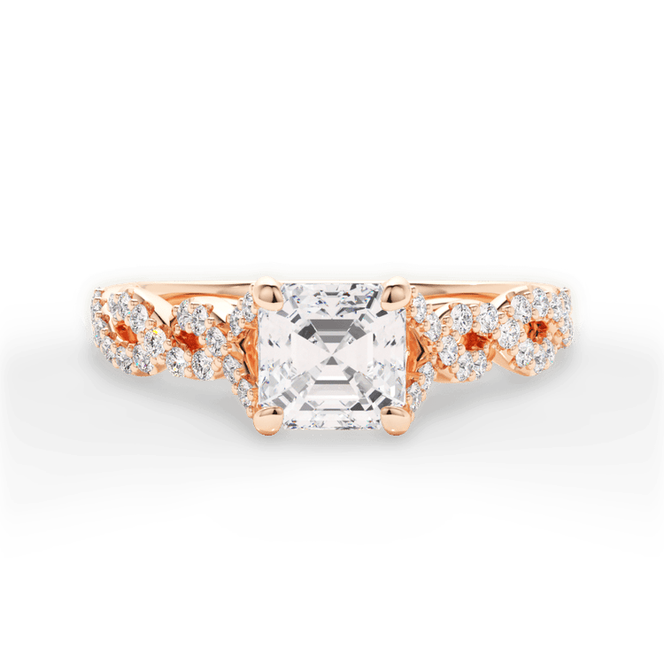 The Aurora / 3.09 Carat Asscher Brown Diamond