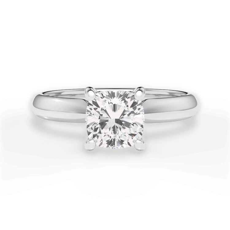 The Ottilie Solitaire / 3.04 Carat Cushion Lab Diamond