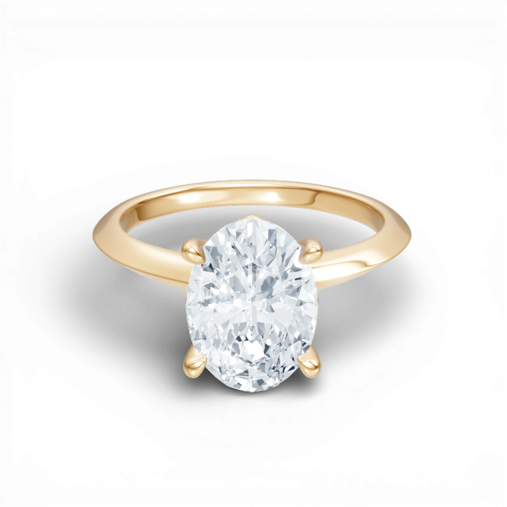 The Orielle Oval Cut 14kt Yellow Gold Four-Prong Solitaire Engagement Ring