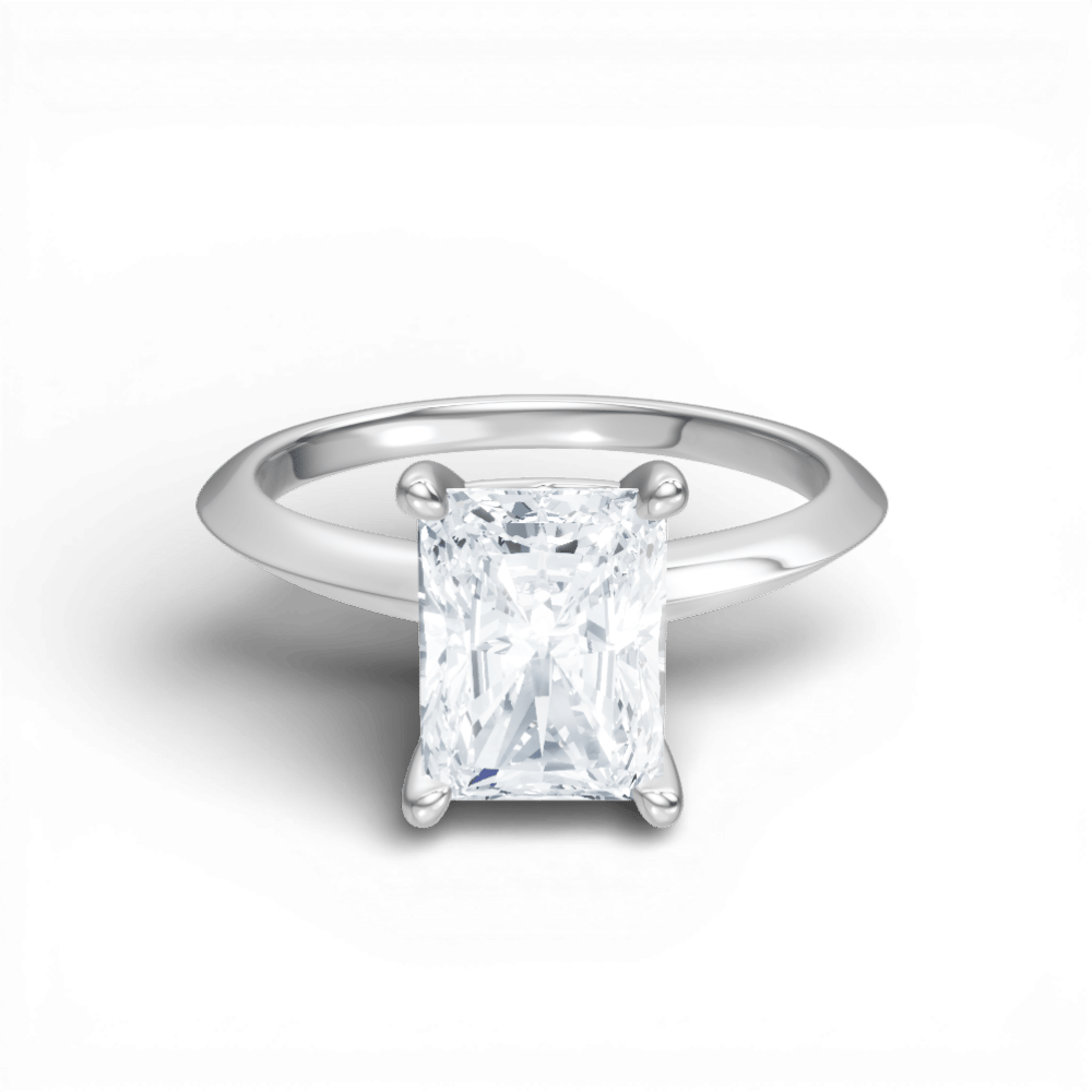 The Orielle Radiant Cut 14kt White Gold Four-Prong Solitaire Engagement Ring