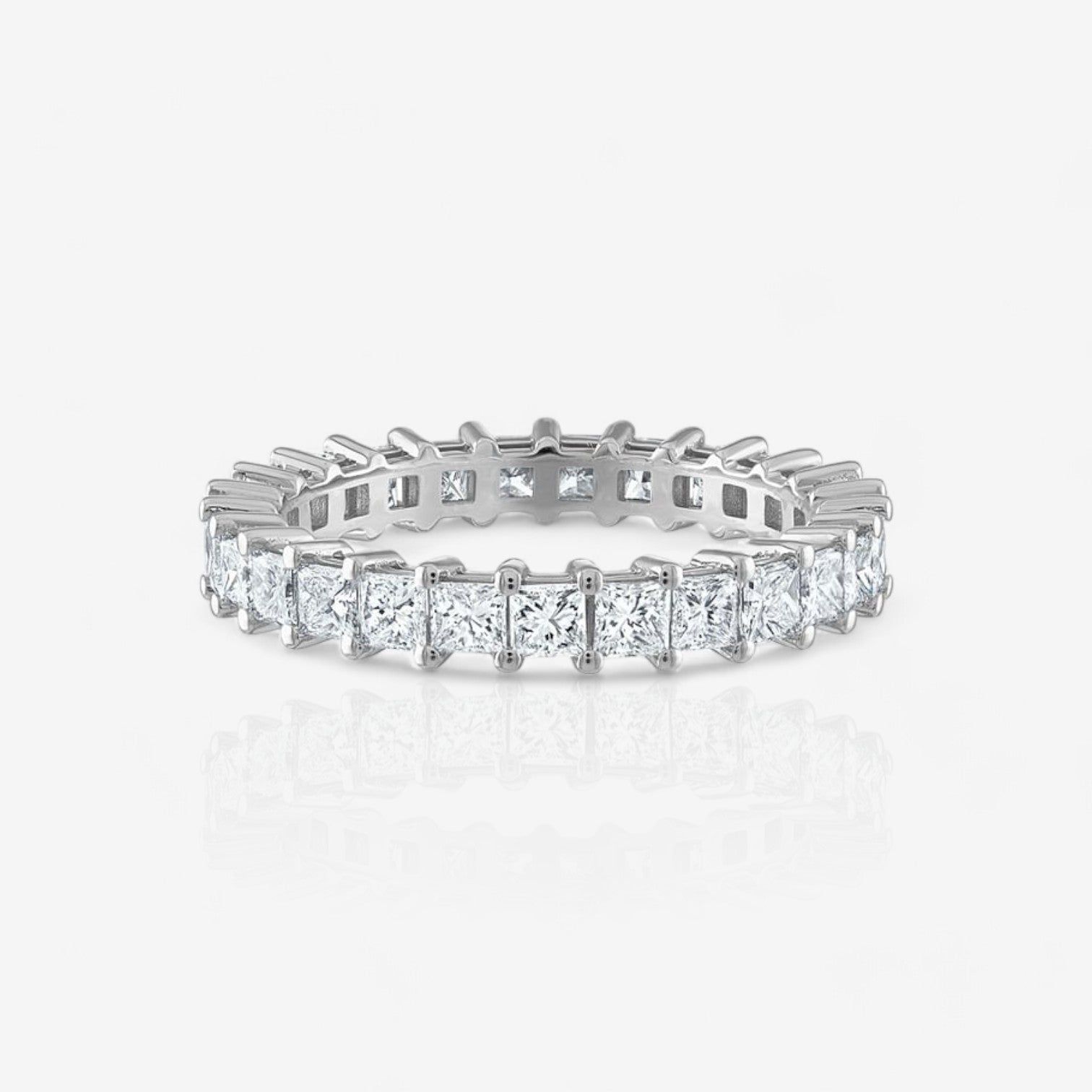 Princess Cut Lab Diamond Eternity Ring