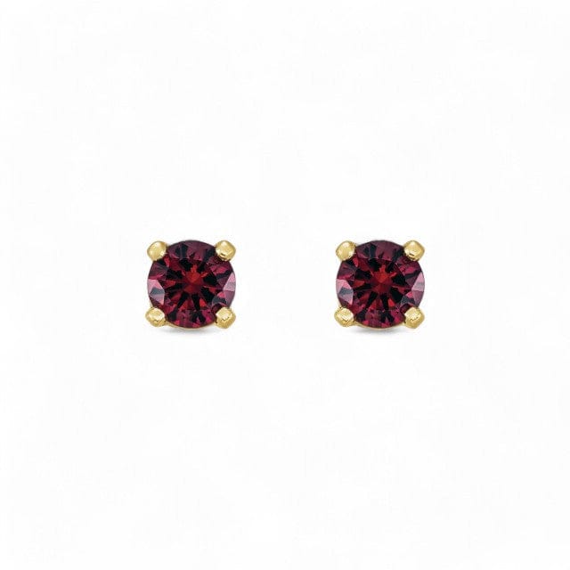 14kt Gold Birthstone Stud Earrings