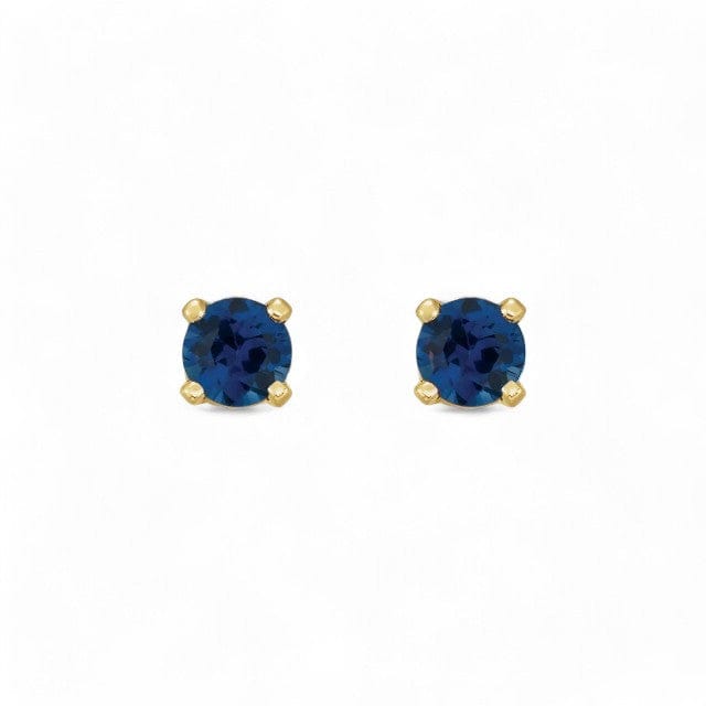 14kt Gold Birthstone Stud Earrings