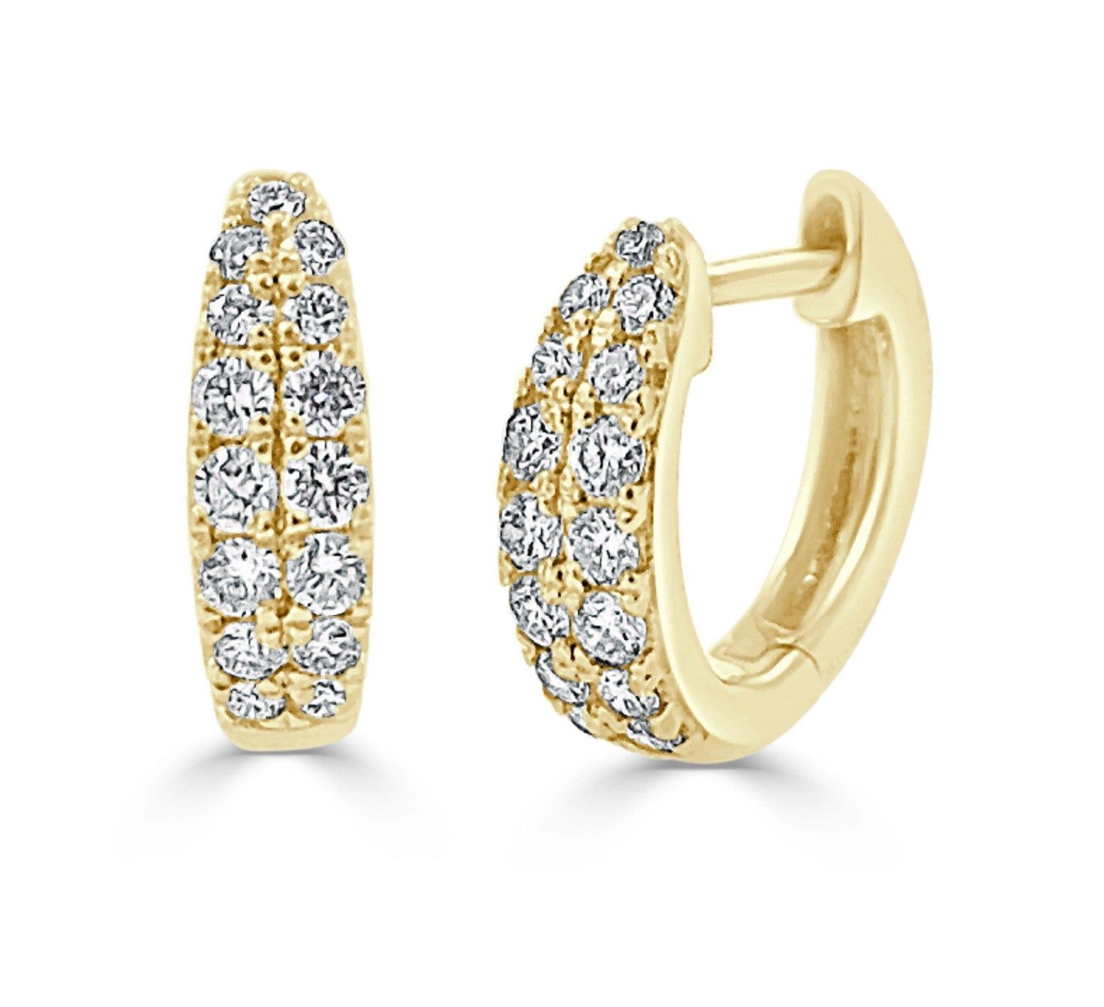 14kt Gold 0.39 CTW Diamond Huggie Earring