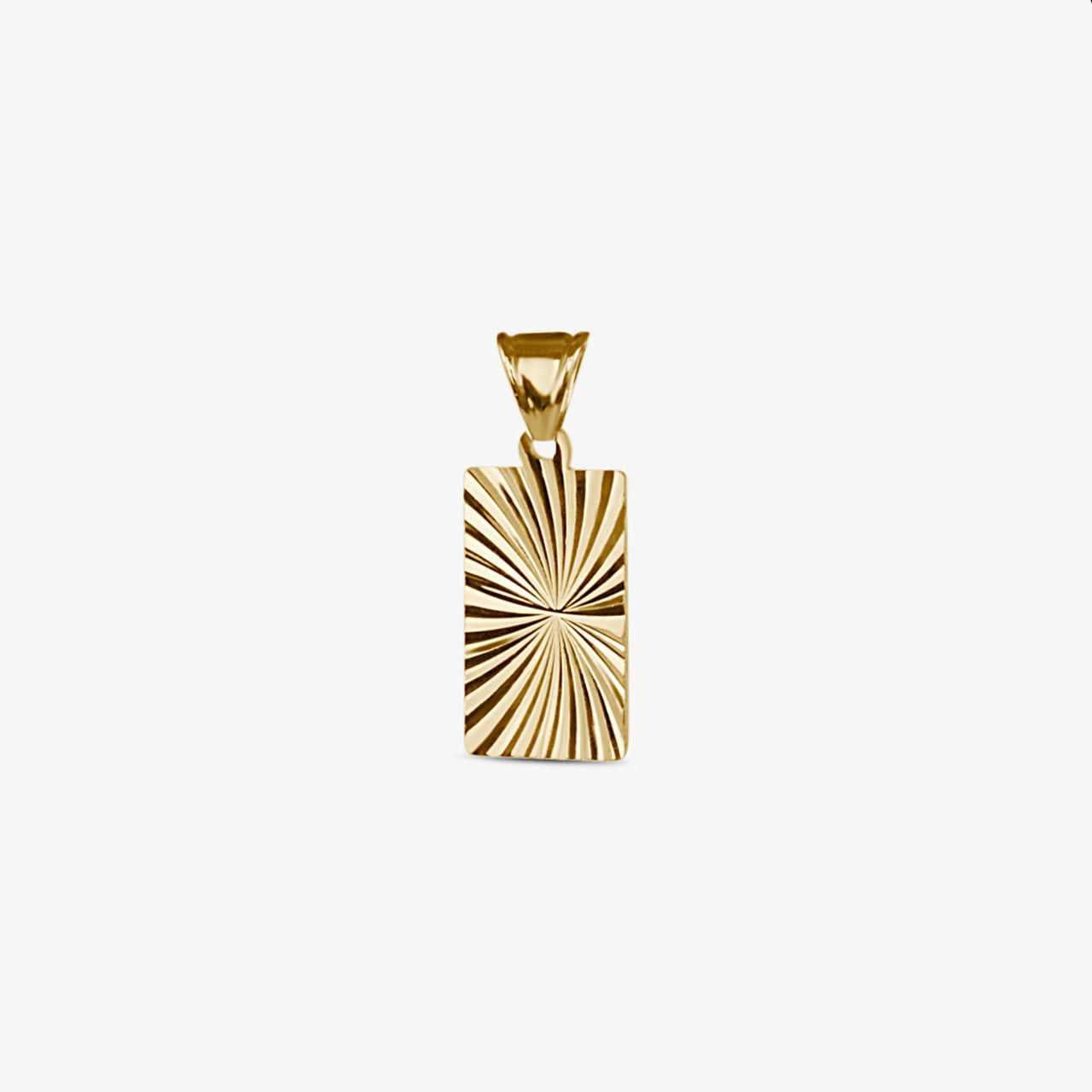 Gold Sunburst Bar Charm