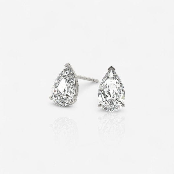 Lab-Grown Pear Diamond Stud Earrings