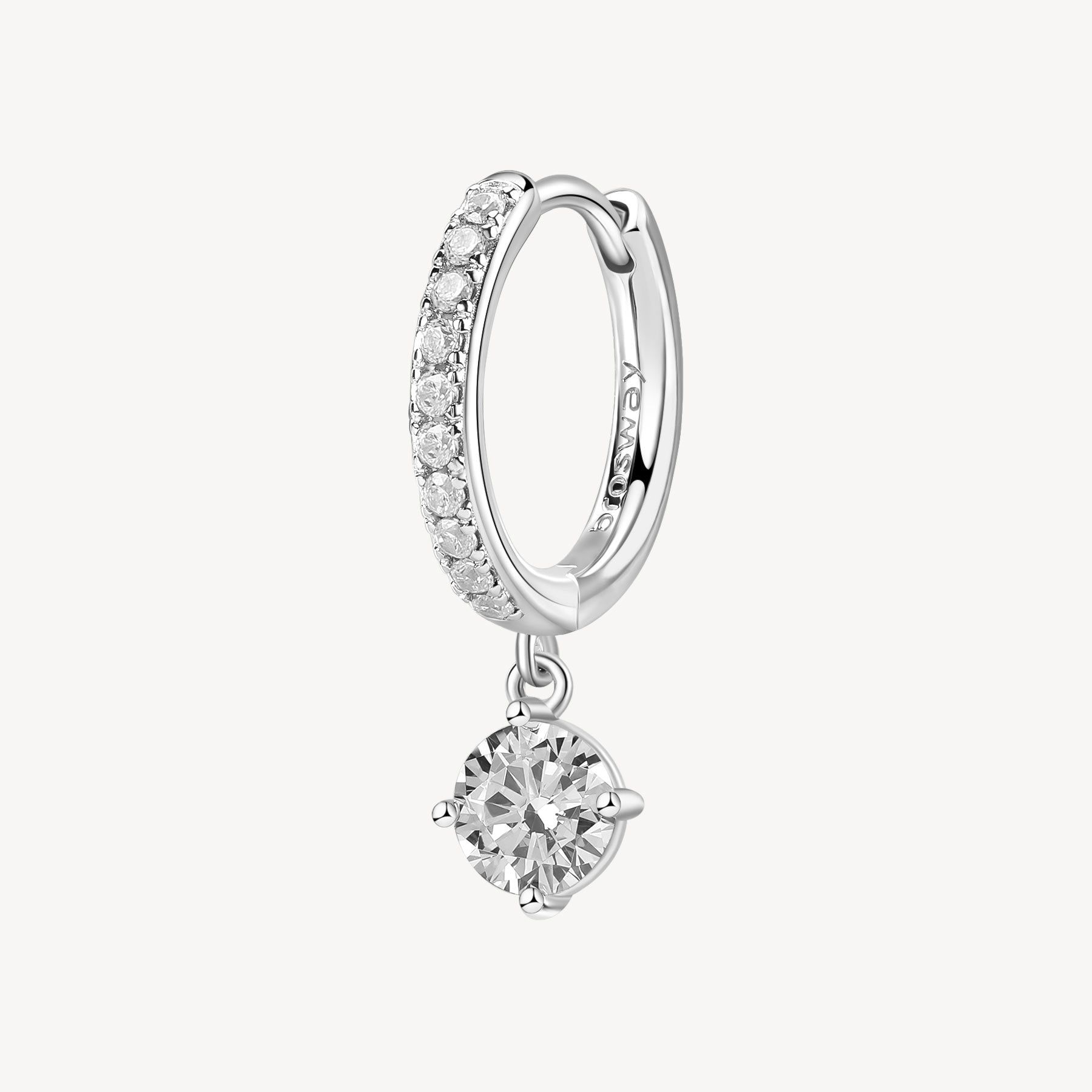 Brosway Italia Huggie Earring Fancy Infinite White (Single)