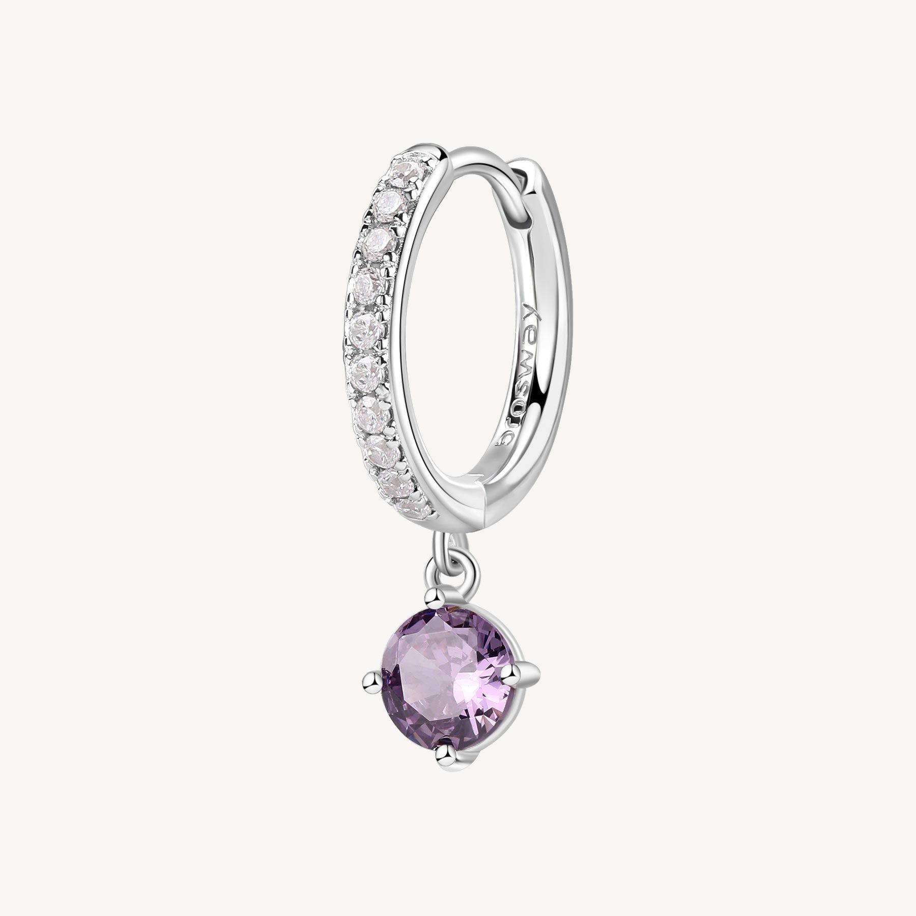 Brosway Italia Huggie Earring Fancy Amethyst (Single)