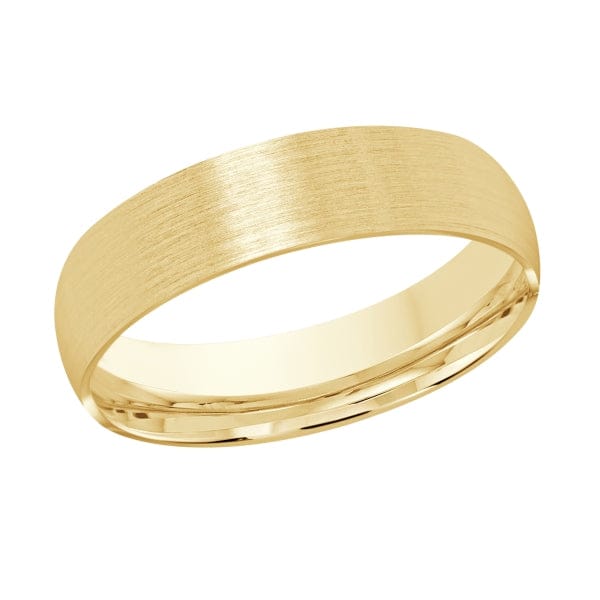 Men's 2-8mm Domed Comfort-fit Satin Finish Wedding Ring