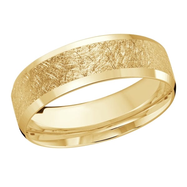 Men's 4-8mm Scratch-finish Beveled Edge Wedding Ring