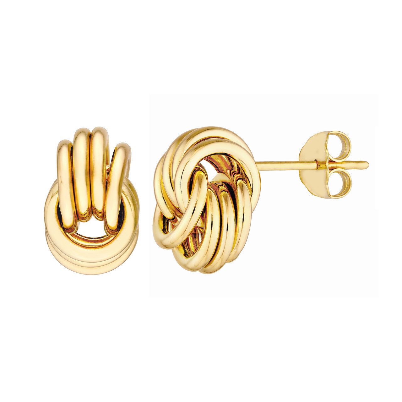 14kt Gold Love Knot Dangle Earrings