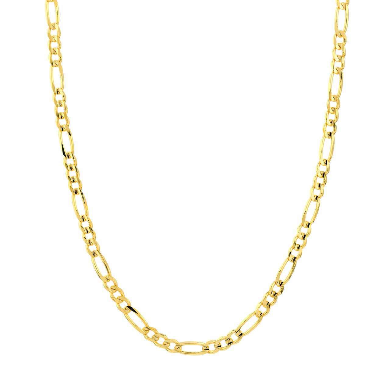 Men's 14kt Gold 20-24" 5.8mm Concave Figaro Chain