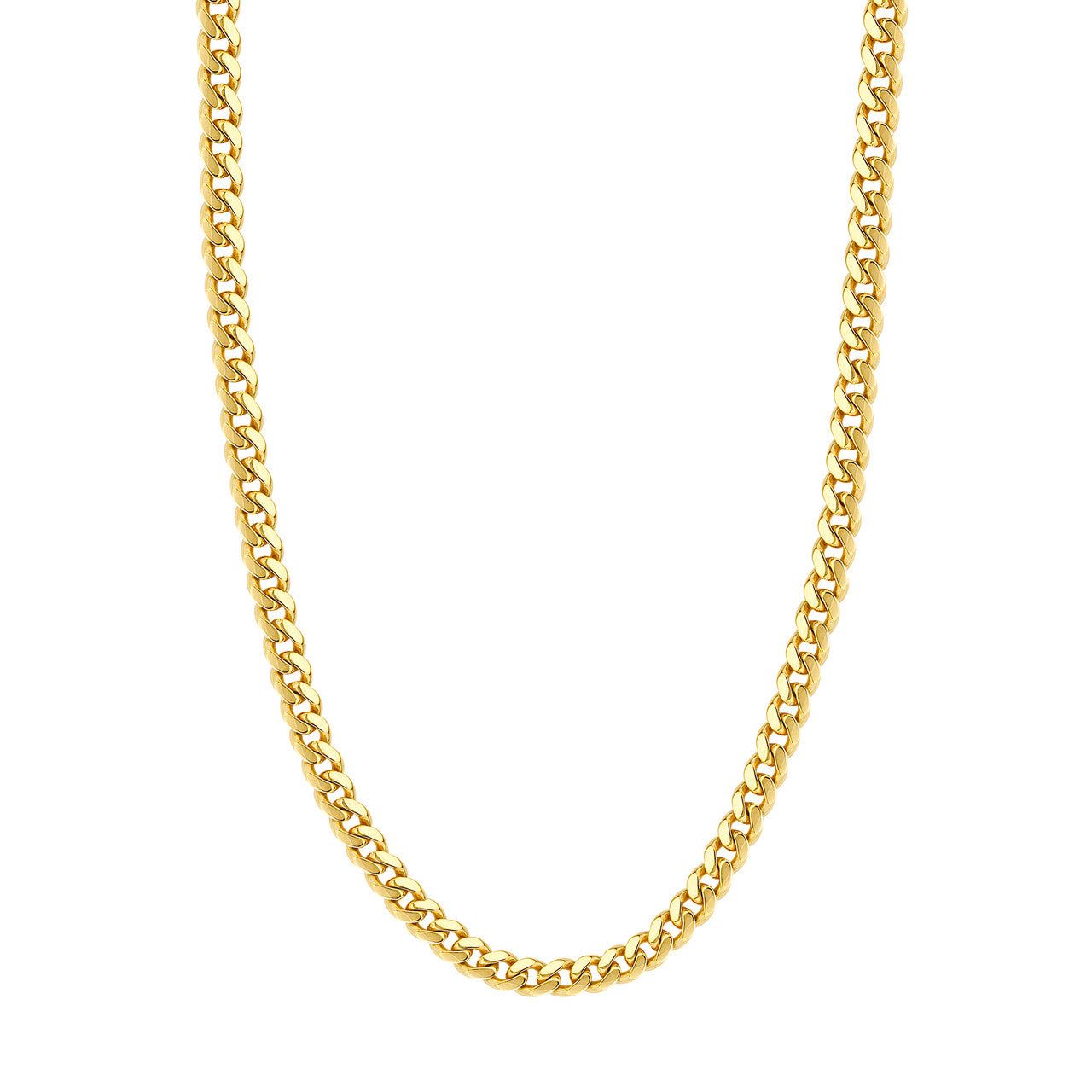 Men's 14kt Gold 7.3mm 22-30" Miami Cuban Chain with Lobster Lock