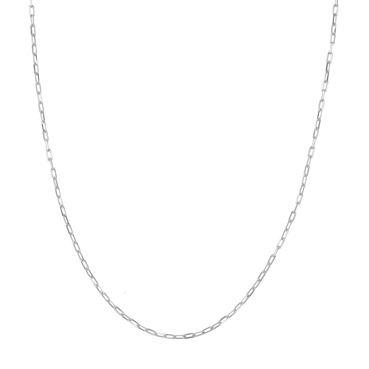 14kt Gold 1.95mm Paper Clip Chain Necklace