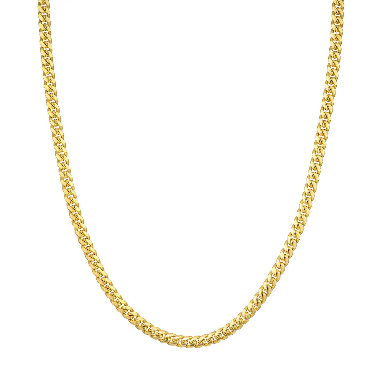 Men's 10kt Gold 20-26" 5.0mm Miami Cuban Chain with Lobster Lock