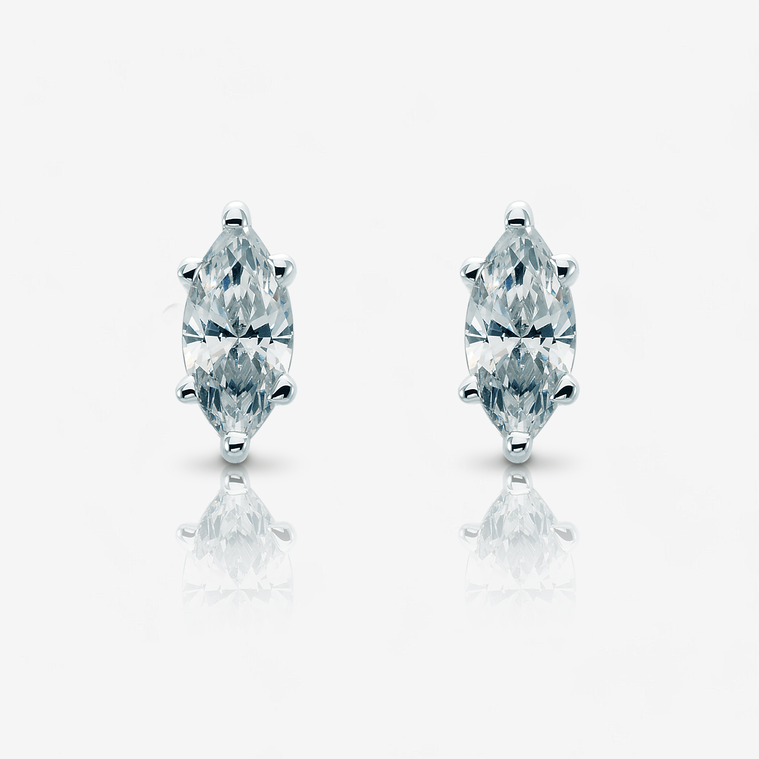 Marquise Diamond Earring Baskets