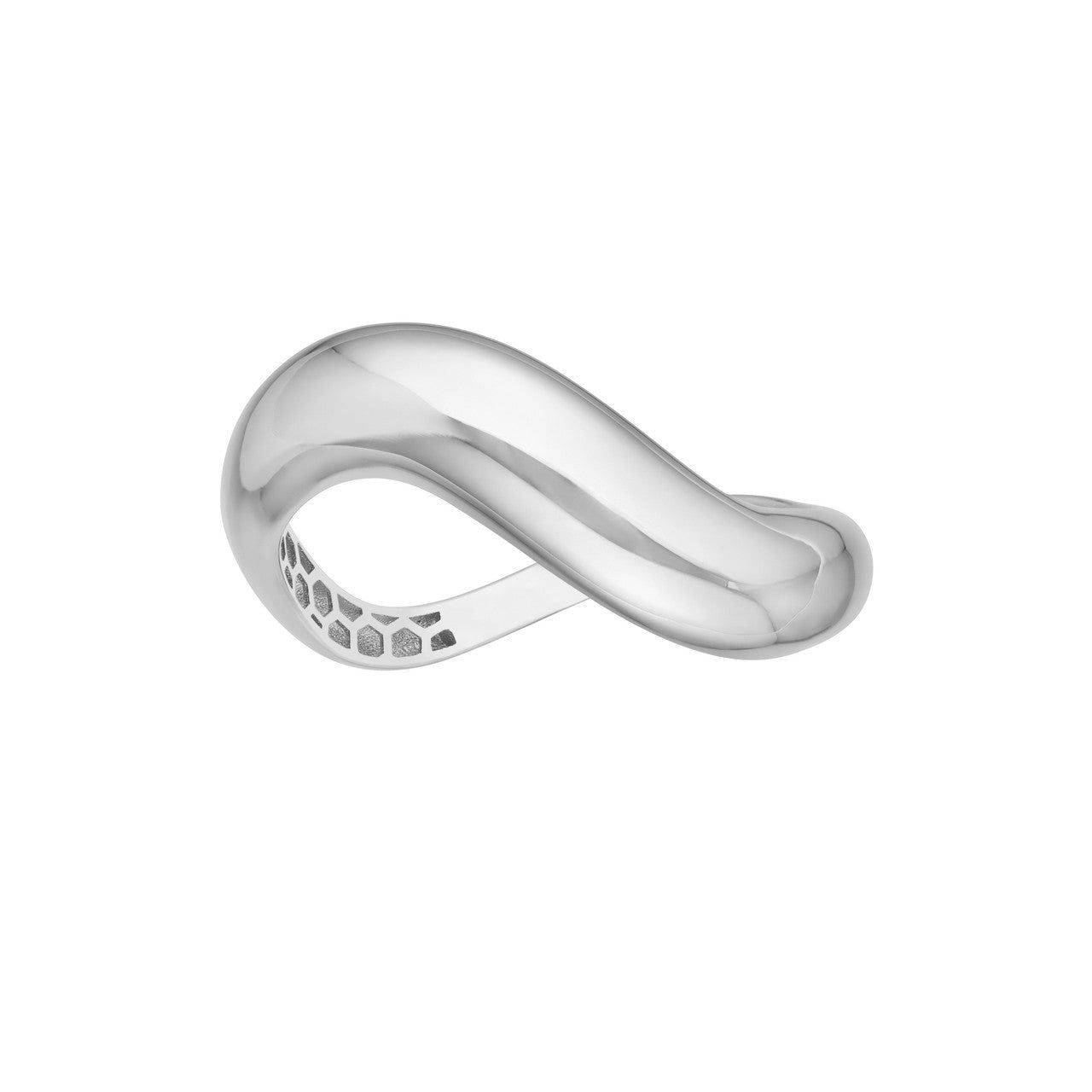 14kt Gold Puff Swirl Band Ring