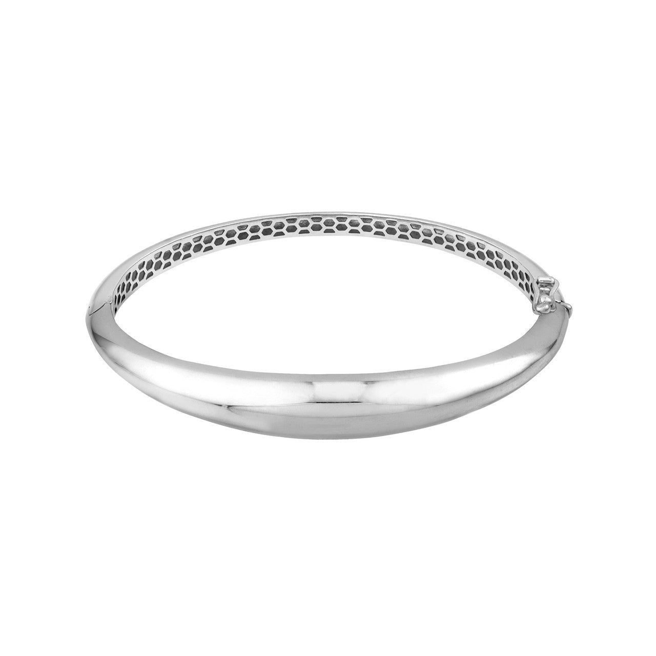 Sterling Silver Graduated Polished Bangle Bracelet